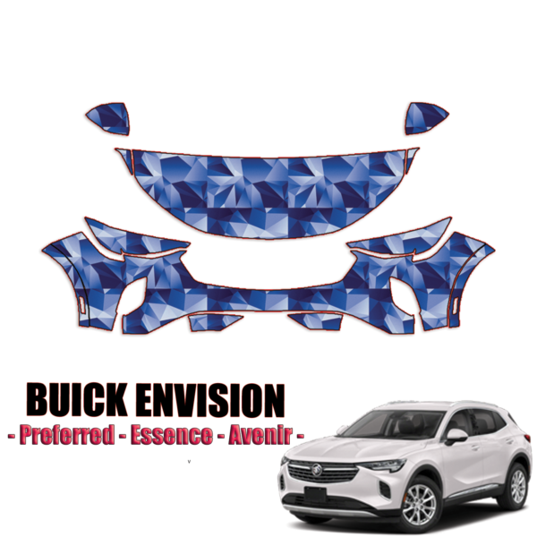 2021-2024 Buick Envision – Preferred, Essence, Avenir Pre Cut Paint Protection Kit – Partial Front