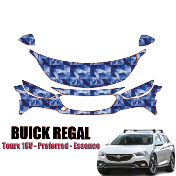 2018-2024 Buick Regal – Tourx 1SV, Preferred, Essence Precut Paint Protection Kit – Partial Front