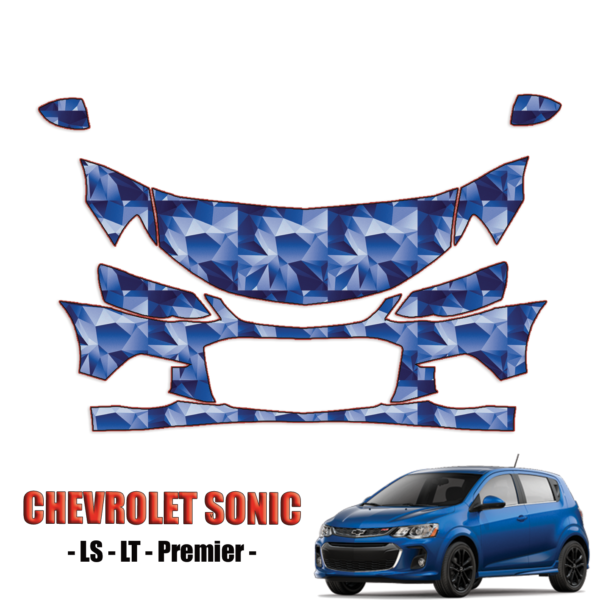 2017-2024 Chevrolet Sonic Sedan Precut Paint Protection PPF Kit – Partial Front