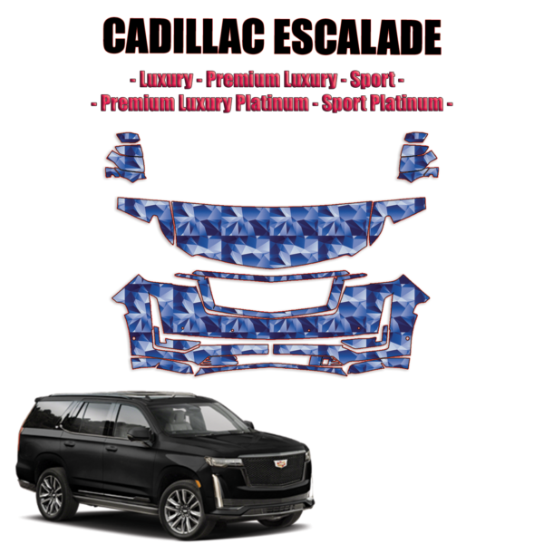 2021-2024 Cadillac Escalade – PPF Kit Precut Paint Protection Kit – Partial Front