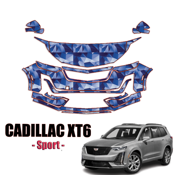 2020-2024 Cadillac XT6 – Sport PPF Kit Precut Paint Protection Kit – Partial Front