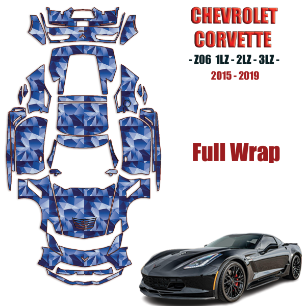 2015-2019 Chevrolet Corvette Z06  Precut Paint Protection Kit – Full Wrap Vehicle