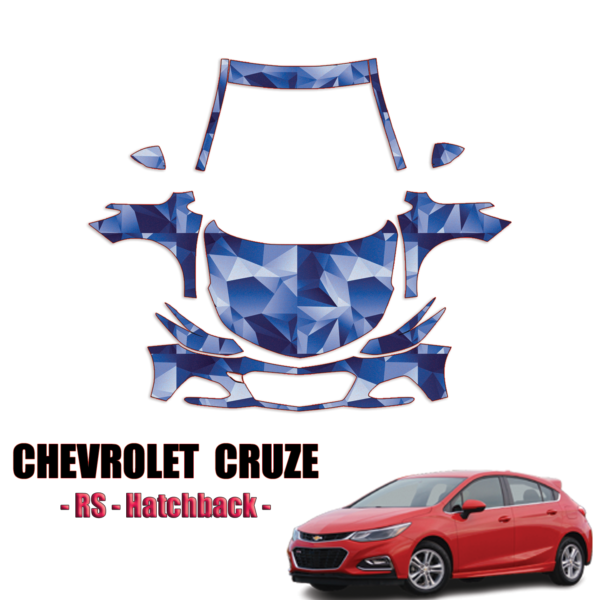 2017 – 2018 Chevrolet Cruze RS Hatchback  Pre Cut Paint Protection Kit-Full Front+A Pillars+Rooftop