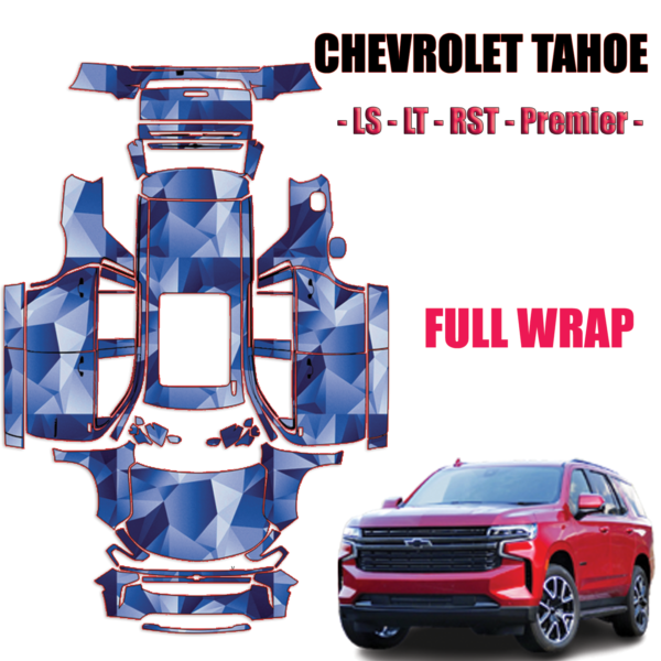  2021-2024 Chevrolet Tahoe Paint Protection PPF Kit – Full Wrap Vehicle