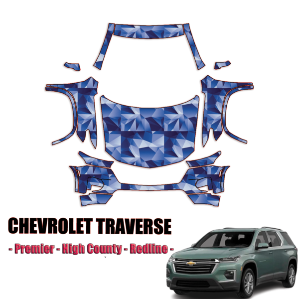 2022-2023 Chevrolet Traverse Pre-Cut Paint Protection PPF Kit – Full Front + A Pillars + Rooftop