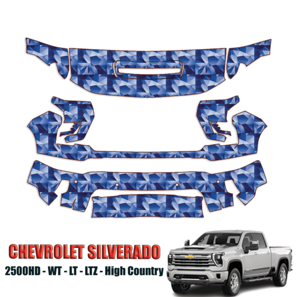 2024-2025 Chevrolet Silverado 2500HD Precut Paint Protection PPF Kit – Partial Front
