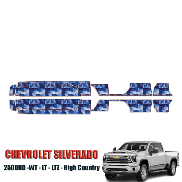 2024-2025 Chevrolet Silverado 2500HD – WT, LT, LTZ, High Country Precut Paint Protection Kit – Rocker Panels