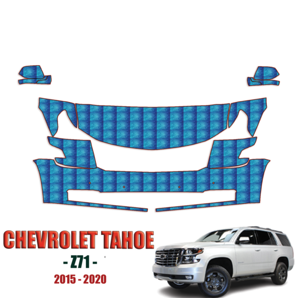 2015 – 2020 Chevrolet Tahoe Z71 – Precut Paint Protection Kit (PPF) – Partial Front