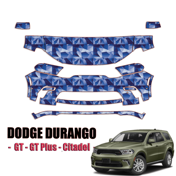 2021-2024 Dodge Durango Pre Cut Paint Protection PPF Kit – Partial Front