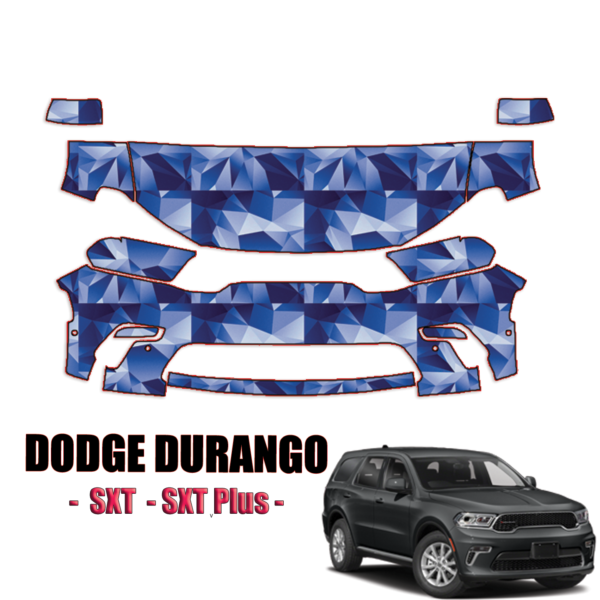 2021-2024 Dodge Durango Precut Paint Protection PPF Kit – Partial Front