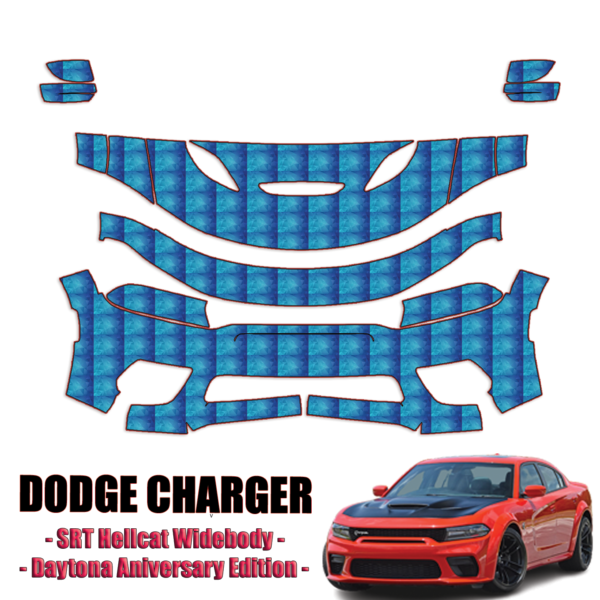2020-2023 Dodge Charger SRT Hellcat Widebody Precut Paint Protection PPF Kit – Partial Front