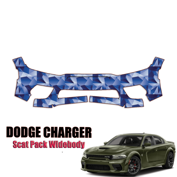 2020-2023 Dodge Charger – Scat Pack Widebody Precut Paint Protection Kit – Front Bumper