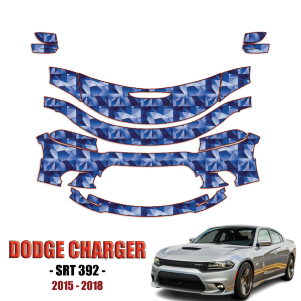 2015-2018 Dodge Charger SRT 392 Precut Paint Protection Kit – Partial Front