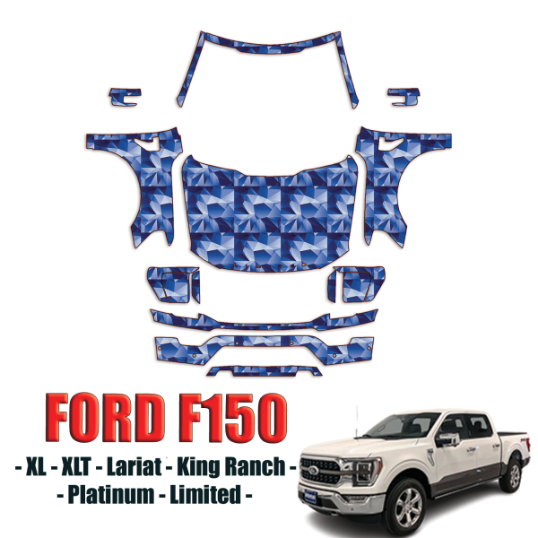 2021-2023 Ford F150 Precut Paint Protection PPF Kit – Full Front