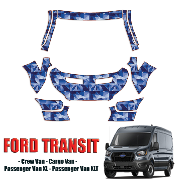 2020-2024 Ford Transit Precut Paint Protection PPF Kit – Full Front + A Pillars + Rooftop