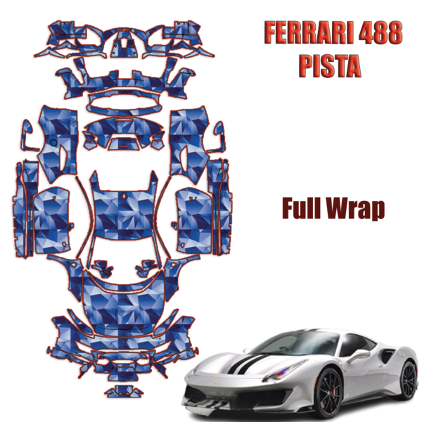 2018-2024 Ferrari 488 Pista Precut Paint Protection Kit – Full Wrap Vehicle