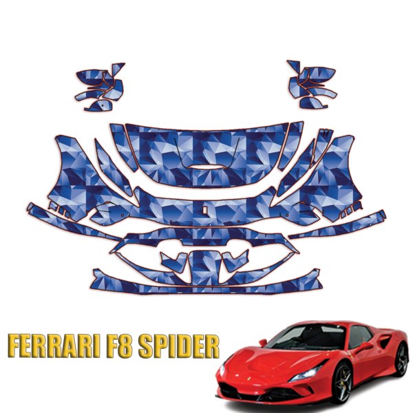 2020-2024 Ferrari F8 Spider Precut Paint Protection PPF Kit – Partial Front