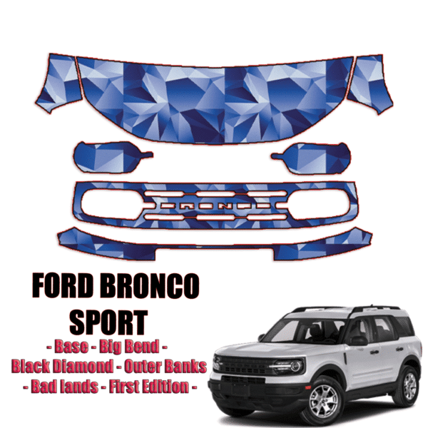 2021-2023 Ford Bronco Sport Precut Paint Protection Kit – Partial Front