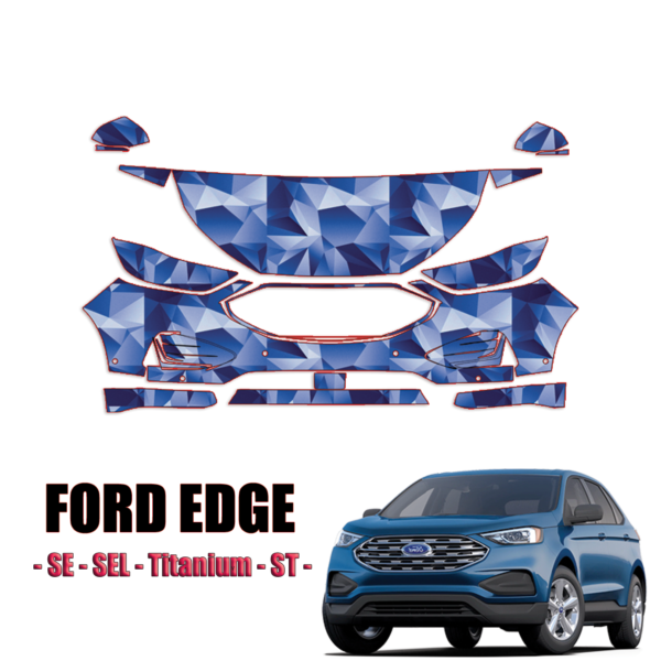 2019-2024 Ford Edge – SE, SEL, Titanium, ST – PPF Kit Pre Cut Paint Protection Kit – Partial Front