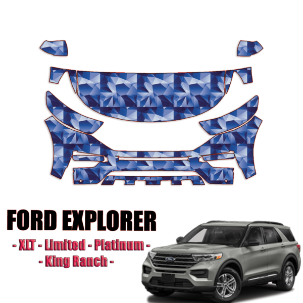 2020-2024 Ford Explorer Precut Paint Protection Kit – Partial Front