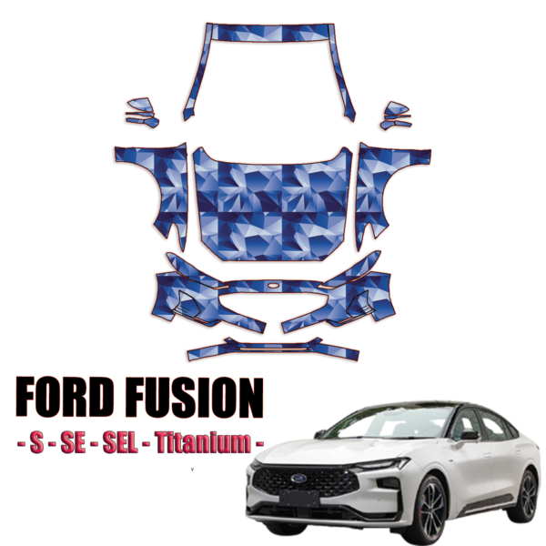 2019-2024 Ford Fusion – S, SE, SEL, Titanium Pre Cut Paint Protection Kit-Full Front