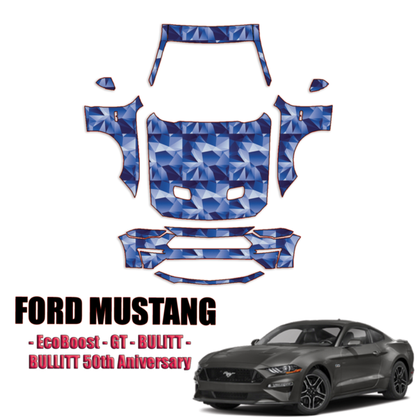 2018-2023 Ford Mustang Precut Paint Protection Kit – Full Front+