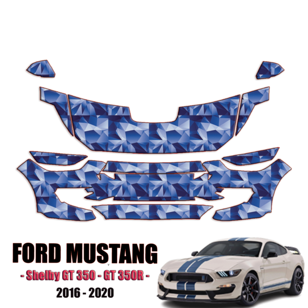 2016 – 2020 Ford Mustang Shelby GT350 GT350R Paint Protection Kit – Partial Front
