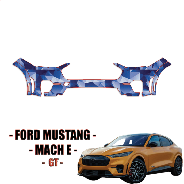 2021-2024 Ford Mustang Mach E GT Precut Paint Protection Kit – Front Bumper