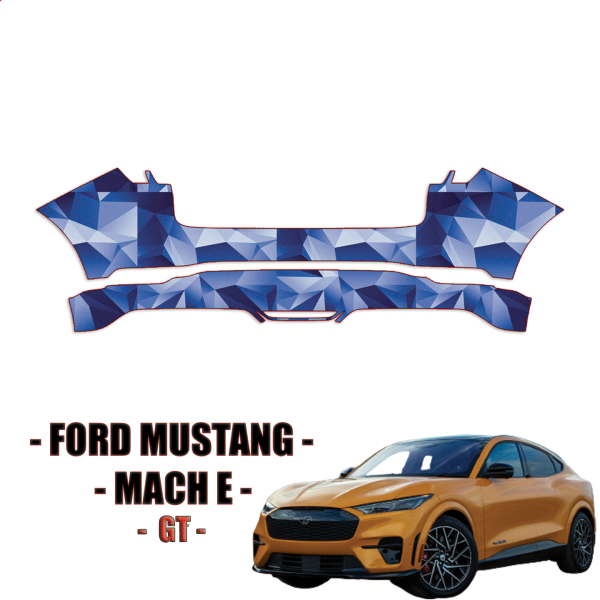 2021-2024 Ford Mustang Mach E GT Precut Paint Protection Kit – Rear Bumper