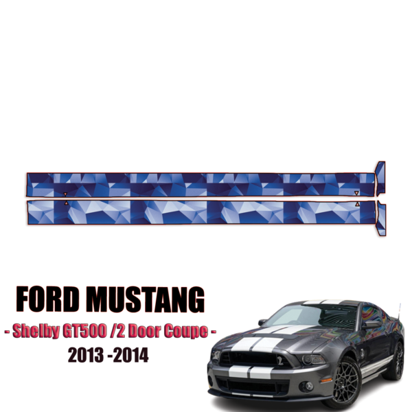 2013-2014 Ford Mustang – Shelby GT500 Precut Paint Protection Kit – Rocker Panels