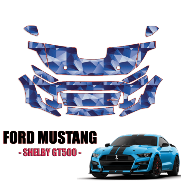2020-2023 Ford Mustang – Shelby GT500 Precut Paint Protection Kit – Partial Front