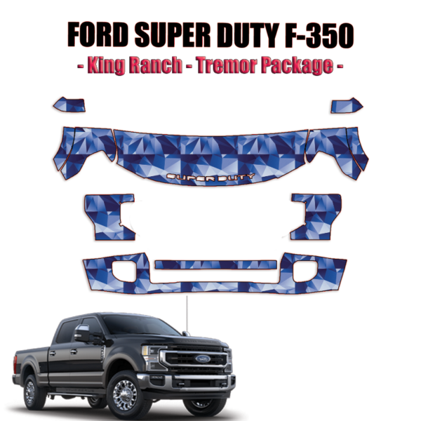 2017-2022 Ford F350 Super Duty Precut Paint Protection Kit – Partial Front