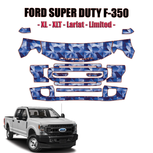 2017-2022 Ford F350 Super Duty Paint Protection Kit – Partial Front