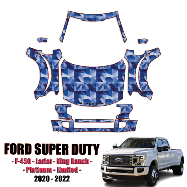 2020-2022 Ford F-450 Super Duty Precut Paint Protection Kit – Full Front+