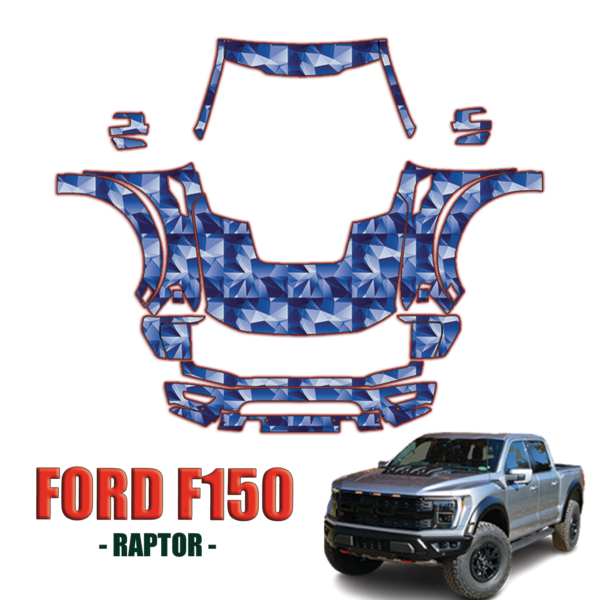 2021-2024 Ford F150 Raptor Precut Paint Protection PPF Kit – Full Front+