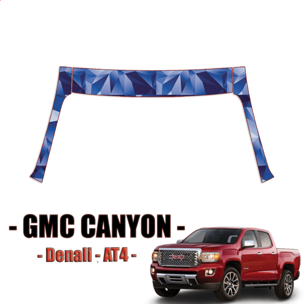 2021-2022 GMC Canyon Denali, AT4 Paint Protection Kit A Pillars + Rooftop