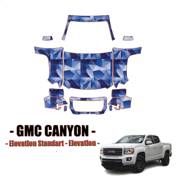 2021-2022 GMC Canyon PreCut Paint Protection Kit-Full Front