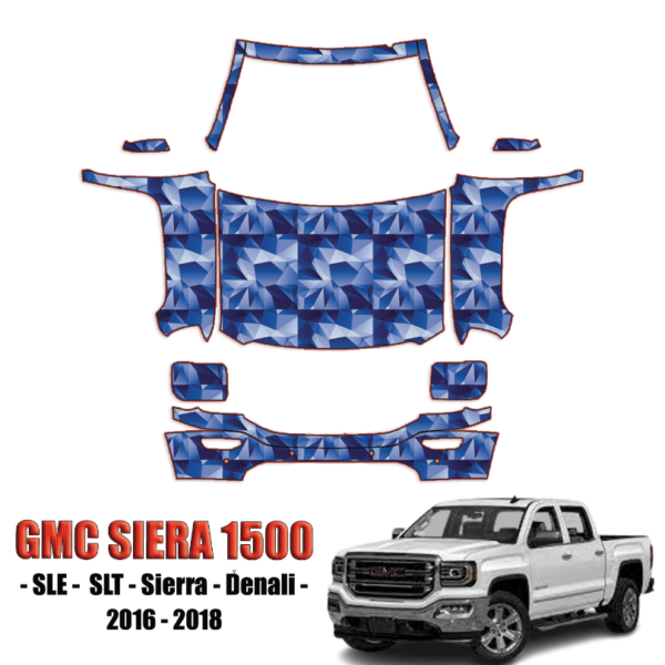 2016-2018 GMC Sierra 1500 Precut Paint Protection Kit – Full Front+
