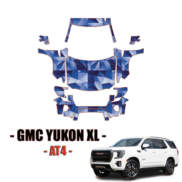 2021-2024 GMC Yukon XL-AT4 Pre Cut Paint Protection PPF Kit – Full Front