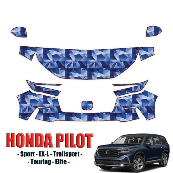 2023-2024 Honda Pilot Sport, EX-L, Trailsport, Touring, Elite Precut Paint Protection PPF Kit – Partial Front