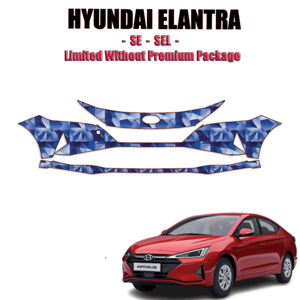 2021-2024 Hyundai Elantra Precut Paint Protection PPF Kit – Front Bumper
