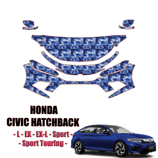 2022-2024 Honda Civic Hatchback  Precut Paint Protection PPF Kit – Partial Front