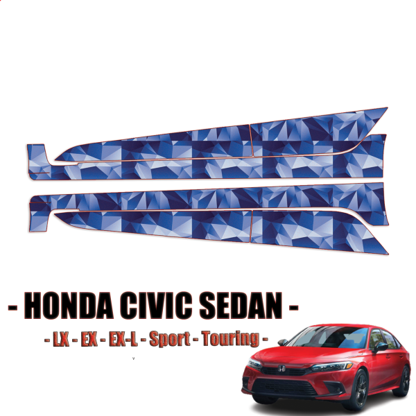 2019-2021 Honda Civic Sedan Precut Paint Protection Kit – Rocker Panels