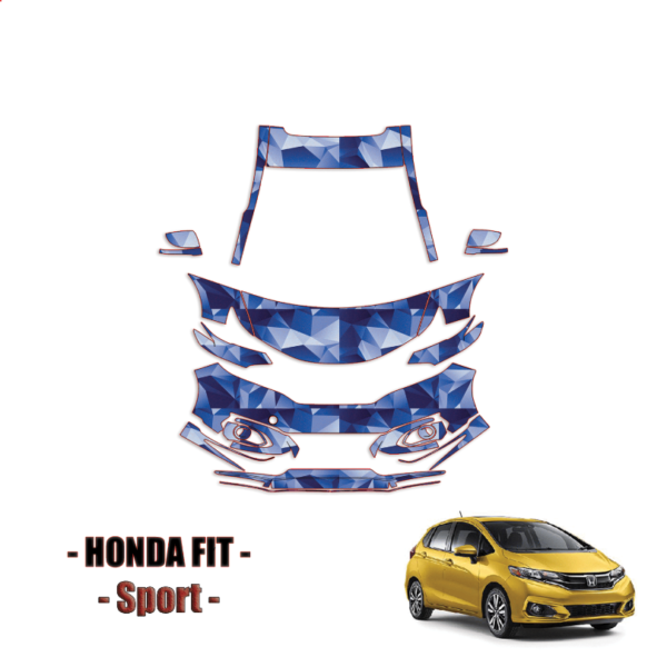 2018 – 2024 Honda FIT Sport  Pre Cut Paint Protection PPF Kit – Partial Front