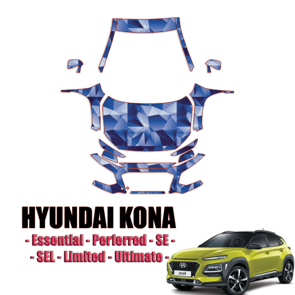 2018-2021 Hyundai Kona Precut Paint Protection Kit – Full Front  ( New )