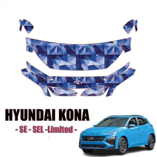 2022-2023 Hyundai Kona-SE, SEL, Limited Precut Paint Protection Kit – Partial Front