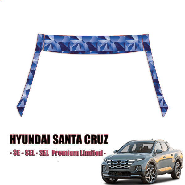 2022-2024 Hyundai Santa Cruz Paint Protection Kit A Pillars + Rooftop