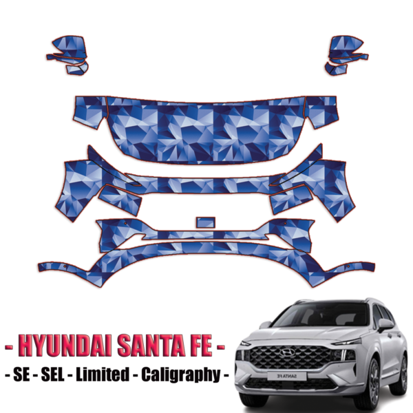 2021-2024 Hyundai Santa Fe Precut Paint Protection Kit – Partial Front