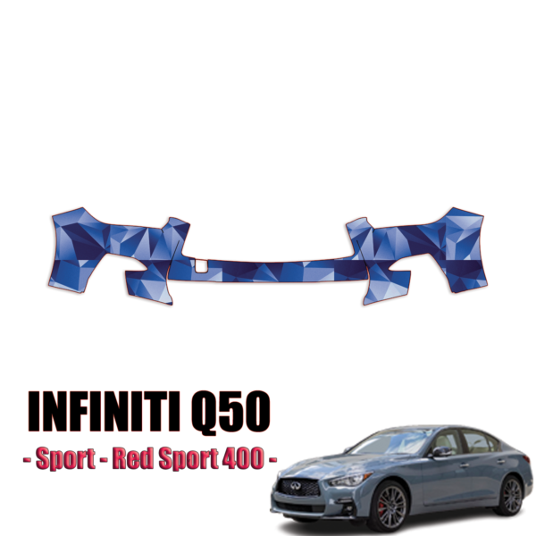 2018-2024 Infiniti Q50 Precut Paint Protection PPF Kit – Front Bumper