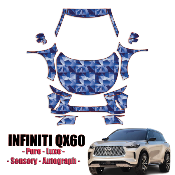 2022-2024 Infiniti QX60 Precut Paint Protection PPF Kit – Full Front + A Pillars + Rooftop